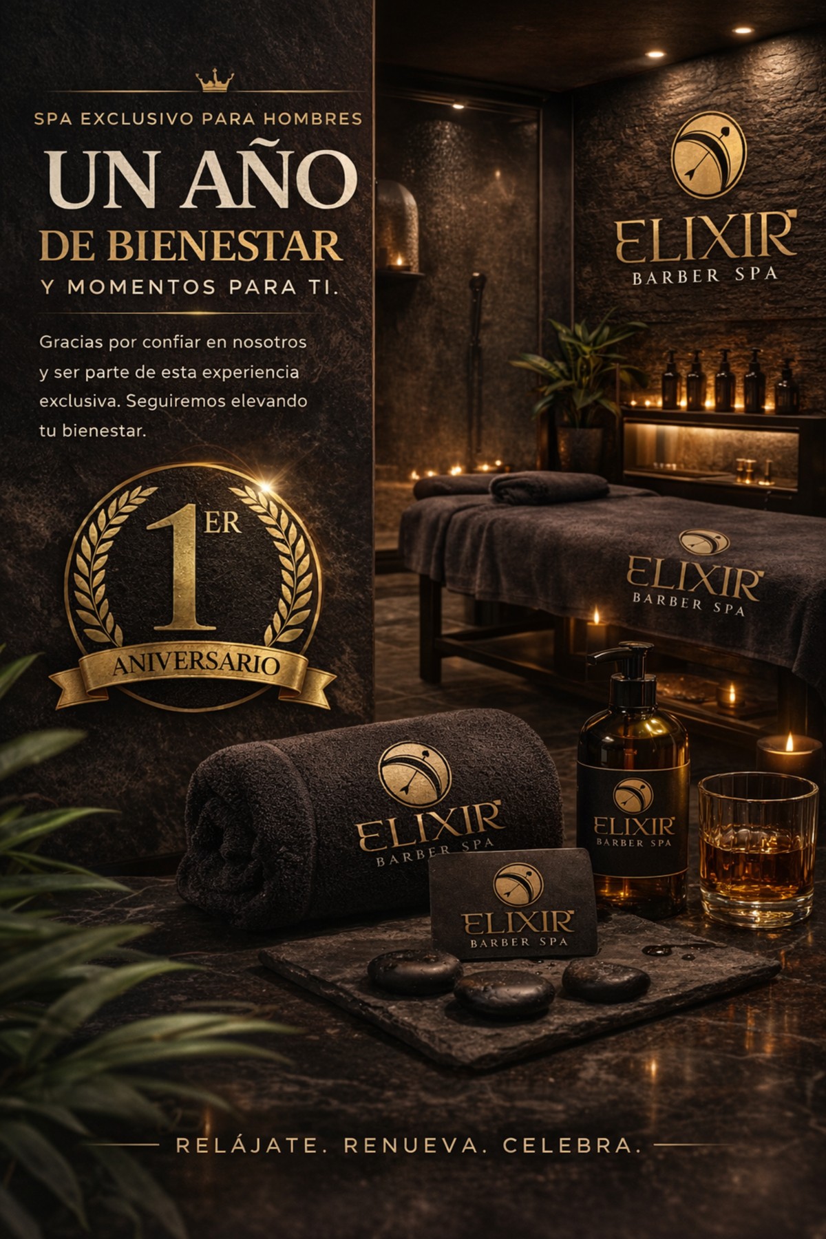 Aniversario Elixir Barber Spa